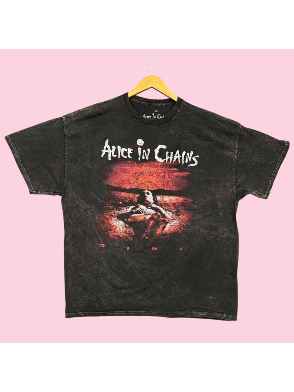 Alice In Chains Dirt Album Est 1987 Rock Band Mineral Wash Tee 2X